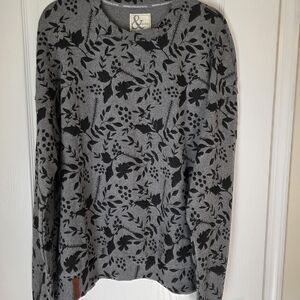 AMPERSAND AVE Black and Gray Fall Into Place University Pullover